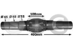 STC T402046 - FLEXIBLE ESCAPE 400/100MM