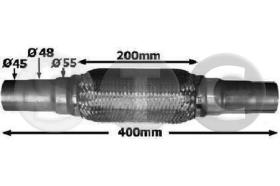 STC T402047 - FLEXIBLE ESCAPE 400/200MM