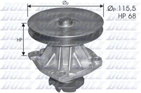 DOLZ S135 - BOMBA AGUA FIAT RITMO-UNO 55