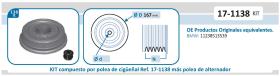 IJS 171138KIT - KIT POLEA CIGüEñAL + POLEA ALTERNADOR ADAPT.