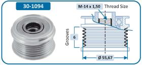 IJS 301094 - POLEA ALTERNADOR VOLVO