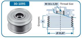 IJS 301095 - POLEA ALTERNADOR VOLVO