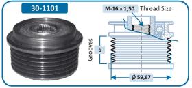 IJS 301101 - POLEA ALTERNADOR FORD