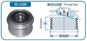 IJS 301106 - POLEA ALTERNADOR MAZDA