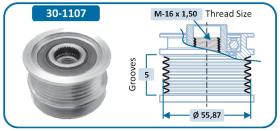 IJS 301107 - POLEA ALTERNADOR AUDI - VW