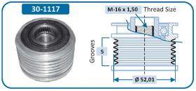 IJS 301117 - POLEA ALTERNADOR MERCEDES