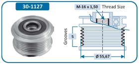 IJS 301127 - POLEA ALTERNADOR FORD - VOLVO