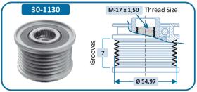 IJS 301130 - POLEA ALTERNADOR SUBARU