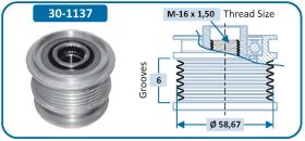 IJS 301137 - POLEA ALTERNADOR FORD - JAGUAR - LAND ROVER - VOLVO