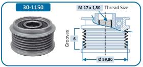 IJS 301150 - POLEA ALTERNADOR OPEL