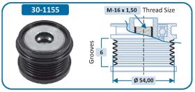 IJS 301155 - POLEA ALTERNADOR FORD - VOLVO