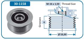 IJS 301158 - POLEA DE ALTERNADOR