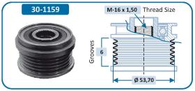 IJS 301159 - POLEA ALTERNADOR CHEVROLET - OPEL