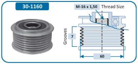 IJS 301160 - POLEA ALTERNADOR HYUNDAI