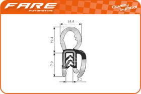 FARE PF023 - GOMAS ESTANQUEIDAD MALETERO VARIOS