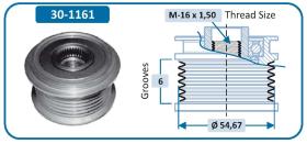 IJS 301161 - POLEA ALTERNADOR FORD