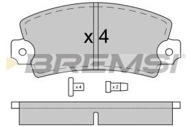 BREMSI BP2018 - PASTILLAS DE FRENO RENAULT, PEUGEOT, CITROEN