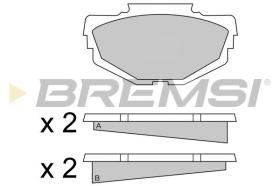 BREMSI BP2040 - PASTILLAS DE FRENO WOLSELEY, RILEY, AUSTIN