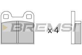 BREMSI BP2042 - PASTILLAS DE FRENO BMW, NISSAN, OPEL, VW, DAF