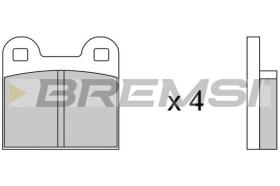 BREMSI BP2047 - PASTILLAS DE FRENO ALFA ROMEO, SAAB