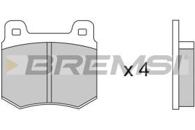 BREMSI BP2084 - PASTILLAS DE FRENO FORD, AUDI