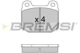 BREMSI BP2085 - PASTILLAS DE FRENO OPEL, ALFA ROMEO, MORGAN