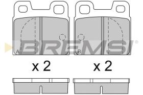 BREMSI BP2090 - PASTILLAS DE FRENO BMW, OPEL, VW, ALFA ROMEO, DAF