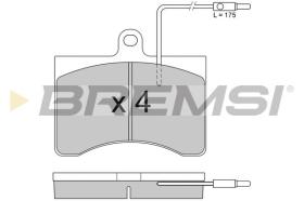 BREMSI BP2094 - JGO.PAST.FRENO CITROEN C32 CITROEN C35 FIAT 242