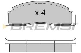 BREMSI BP2104 - PASTILLAS DE FRENO FORD