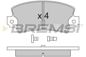 BREMSI BP2114 - PASTILLAS DE FRENO FIAT, RENAULT, LOTUS, ALPINE