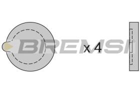 BREMSI BP2121 - JGO.PAST.FRENO CITROEN CX