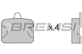 BREMSI BP2126 - JGO.PAST.FRENO SKODA 105 120 S,L,GL