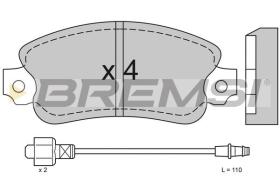 BREMSI BP2127 - PASTILLAS DE FRENO TALBOT