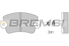 BREMSI BP2132 - PASTILLAS DE FRENO RENAULT