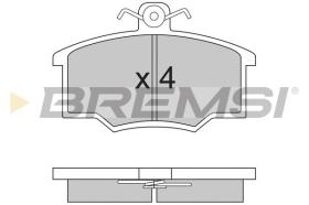 BREMSI BP2143 - PASTILLAS DE FRENO VOLVO