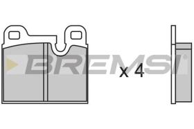 BREMSI BP2146 - PASTILLAS DE FRENO BMW, ALFA ROMEO, PORSCHE