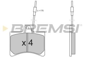 BREMSI BP2148 - PASTILLAS DE FRENO PEUGEOT, CITROEN