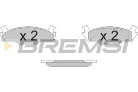 BREMSI BP2162 - PASTILLAS DE FRENO VW