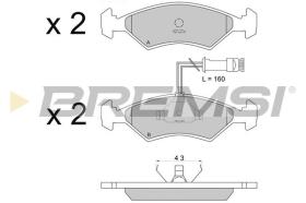 BREMSI BP2163 - PASTILLAS DE FRENO FORD, FERRARI, TVR, PANTHER