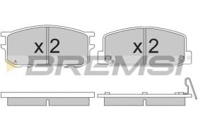 BREMSI BP2167 - PASTILLAS DE FRENO RENAULT, SUBARU