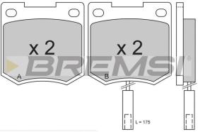 BREMSI BP2171 - JGO.PAST.FRENO TALBOT SIMCA SUNBEAM