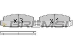 BREMSI BP2183 - PASTILLAS DE FRENO MAZDA