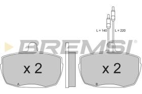 BREMSI BP2204 - PASTILLAS DE FRENO ALFA ROMEO, IVECO