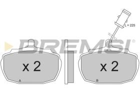 BREMSI BP2206 - PASTILLAS DE FRENO WOLSELEY, MORGAN, AUSTIN