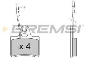 BREMSI BP2214 - PASTILLAS DE FRENO CITROEN