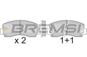 BREMSI BP2215 - JGO.PAST.FRENO ASIA MOTORS ROCKSTAR MITSUBISHI