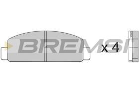 BREMSI BP2218 - PASTILLAS DE FRENO MAZDA