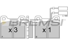 BREMSI BP2224 - PASTILLAS DE FRENO ALFA ROMEO