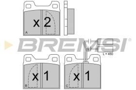 BREMSI BP2225 - PASTILLAS DE FRENO ALFA ROMEO