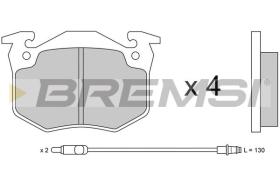 BREMSI BP2230 - PASTILLAS DE FRENO RENAULT, PEUGEOT, ALPINE